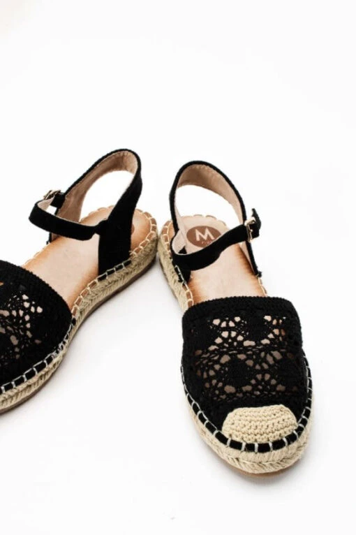 Jaipur Schwarze Spitze Sandale -Mode Dessous Geschäft Capturadepantalla2022 03 14165437