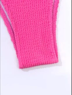 Einfarbiger Badeanzug Griechenland Fuchsia -Mode Dessous Geschäft WQERTWT