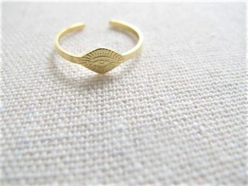 Edelstahlring Ojo Min Expressversand -Mode Dessous Geschäft anillo acero inoxidable ojo min envio express pasarelle 548204
