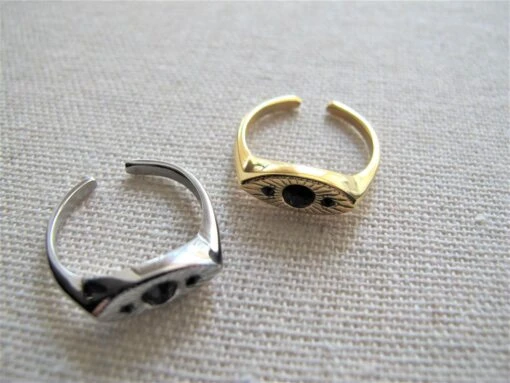 Edelstahlring Schwarzes Auge Expresslieferung -Mode Dessous Geschäft anillo acero inoxidable ojo negro envio express pasarelle 856628 scaled