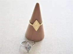 Edelstahl Rhombus Ring Expressversand -Mode Dessous Geschäft anillo acero inoxidable rombo envio express pasarelle 559487