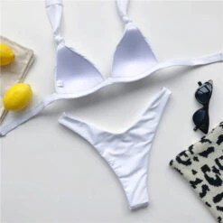 Hoher Bikini -Mode Dessous Geschäft bikini alto pasarelle blanco l 271578