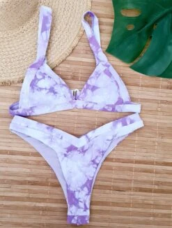 Faded Triangel-Bikini -Mode Dessous Geschäft bikini destenido triangulo pasarelle 3
