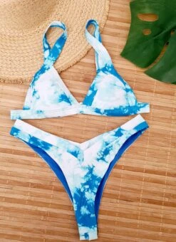 Faded Triangel-Bikini -Mode Dessous Geschäft bikini destenido triangulo pasarelle 6