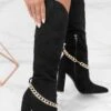 Italien Kettenstiefel Schwarz -Mode Dessous Geschäft botas cadena italia negro pasarelle c35d2d91 7cf4 48a1 8752 c01accd1960e