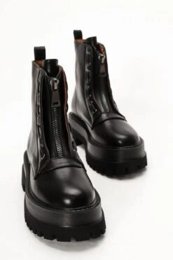 Cracovia Zipper Bootie Schwarz -Mode Dessous Geschäft botin cremallera cracovia negro pasarelle 6 17468510 ce4b 4170 9361 60e11646cb71