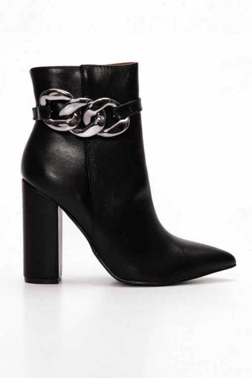 Stiefelette Kette Malta Schwarz -Mode Dessous Geschäft botines cadena malta negro pasarelle 3
