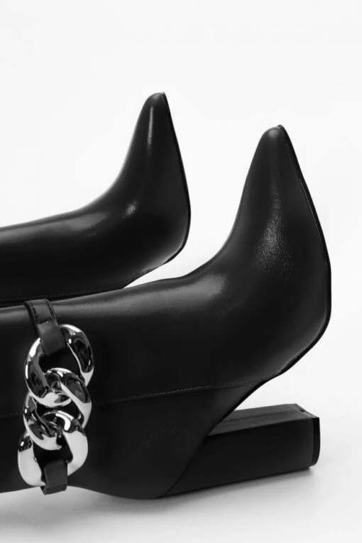 Stiefelette Kette Malta Schwarz -Mode Dessous Geschäft botines cadena malta negro pasarelle 4