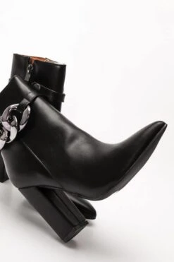 Stiefelette Kette Malta Schwarz -Mode Dessous Geschäft botines cadena malta negro pasarelle 5