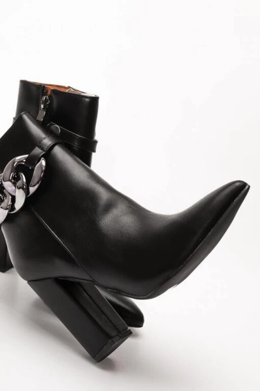 Stiefelette Kette Malta Schwarz -Mode Dessous Geschäft botines cadena malta negro pasarelle 5