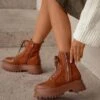 Stiefelette Serbien -Mode Dessous Geschäft botines serbia marron pasarelle 1