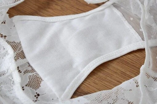 Floral Spitze Höschen -Mode Dessous Geschäft braguitas encaje floral sin costuras pasarelle 5