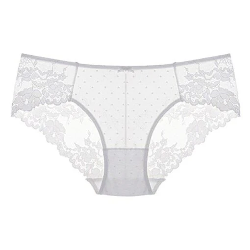 Floral Spitze Höschen -Mode Dessous Geschäft braguitas encaje floral sin costuras pasarelle 6