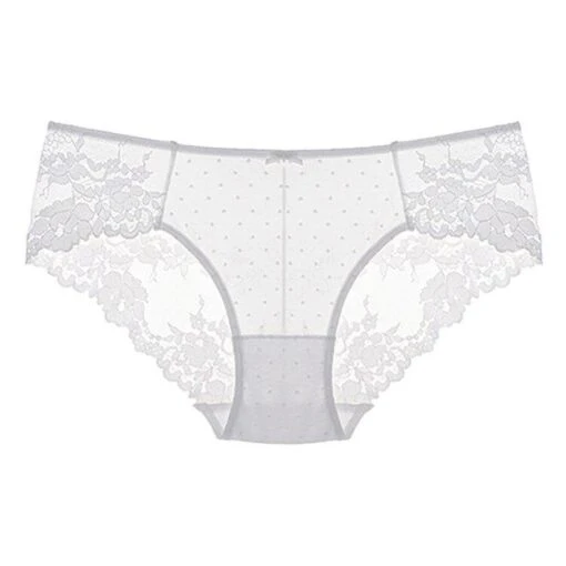 Floral Spitze Höschen -Mode Dessous Geschäft braguitas encaje floral sin costuras pasarelle 8