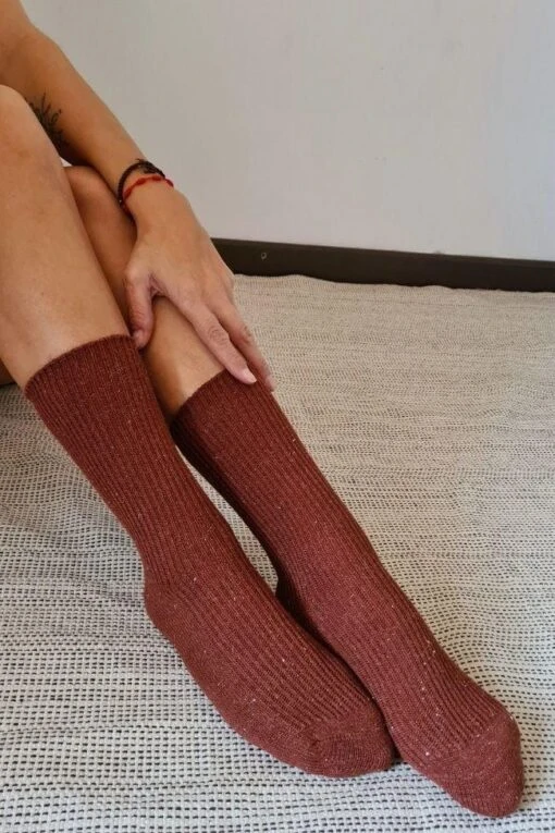 Rosa Bienen-Socken -Mode Dessous Geschäft calcetines brilli lana teja pasarelle 3
