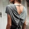 Gekreuztes T-shirt Esp -Mode Dessous Geschäft camiseta cruzada esp pasarelle 2 s 474837