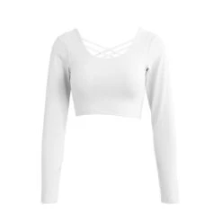 Cross-over-Sport-T-Shirt -Mode Dessous Geschäft camiseta de deporte cruzada pasarelle blanco l 630223