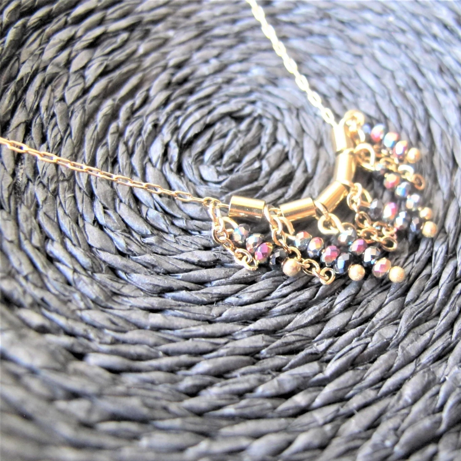 Edelstahl Kristall Halskette Express Versand 4 Edelstahl Kristall Halskette Express Versand – Bild 2