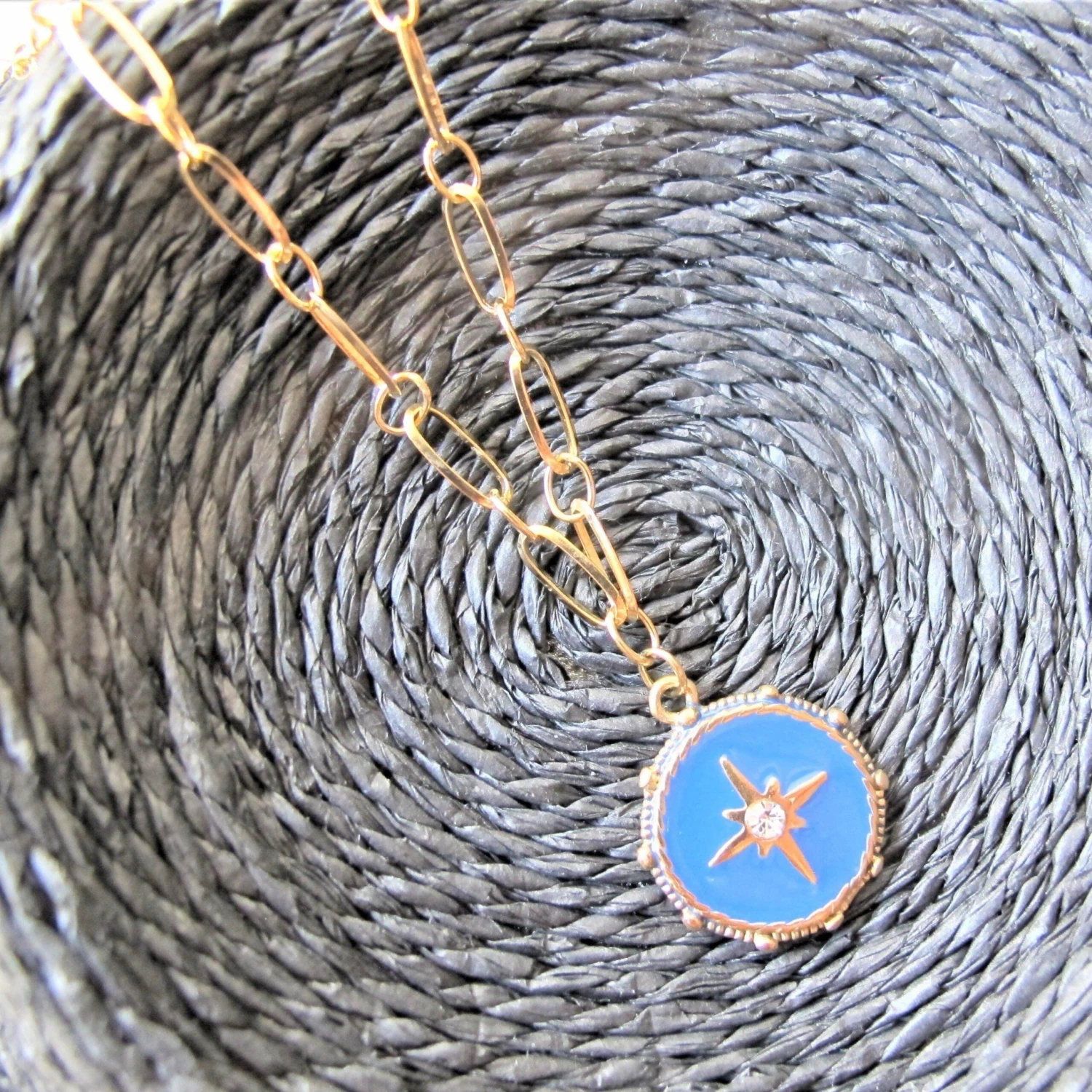 Edelstahl Halskette Blue Star Express Lieferung 3 Edelstahl Halskette Blue Star Express Lieferung