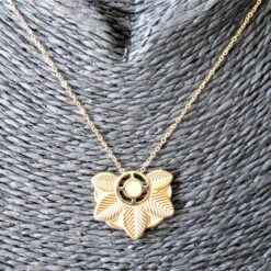 Edelstahl Blumenhalskette Expressversand -Mode Dessous Geschäft collar acero inoxidable flor envio express pasarelle 421275