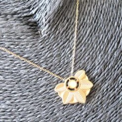 Edelstahl Blumenhalskette Expressversand -Mode Dessous Geschäft collar acero inoxidable flor envio express pasarelle 503376