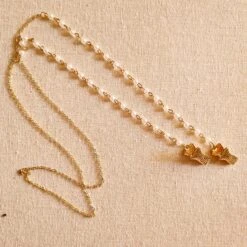 Halskettenaufhänger Mini-Perlen-Gesichtsmasken -Mode Dessous Geschäft collar colgador mascarillas perlas mini pasarelle 103063