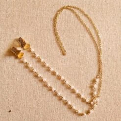 Halskettenaufhänger Mini-Perlen-Gesichtsmasken -Mode Dessous Geschäft collar colgador mascarillas perlas mini pasarelle 780643