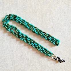 Resi Maske Aufhänger Halskette -Mode Dessous Geschäft collar colgador mascarillas resi pasarelle verde agua 108152