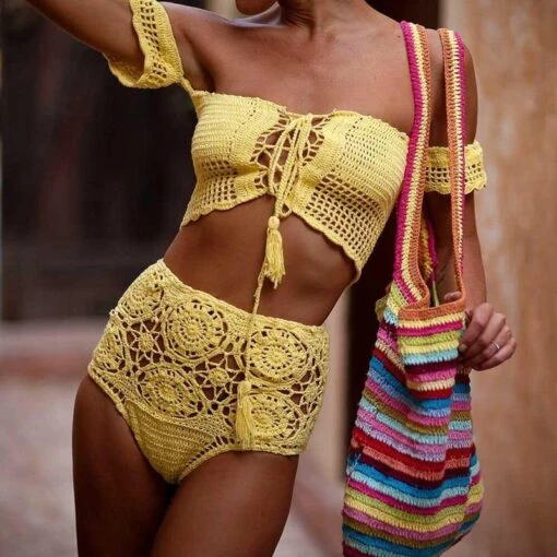 Besticktes Set Zina -Mode Dessous Geschäft conjunto bordado zina pasarelle amarillo s 121043