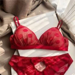 Goga-Dessous-Set -Mode Dessous Geschäft conjunto de lenceria goga pasarelle rojo l 80a 80b 75c 247354