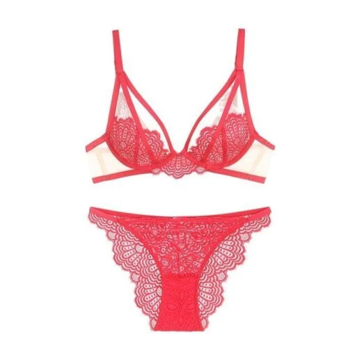 Bimba-Dessous-Set -Mode Dessous Geschäft conjunto lenceria bimba pasarelle rojo 70b 266437