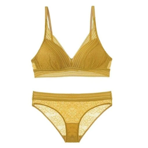 Weißes Dessous-Set -Mode Dessous Geschäft conjunto lenceria blanca pasarelle amarillo l 662818