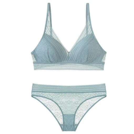 Weißes Dessous-Set -Mode Dessous Geschäft conjunto lenceria blanca pasarelle verde claro l 660693