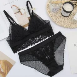 Lara Dessous Set -Mode Dessous Geschäft conjunto lenceria lara pasarelle negro l 129804
