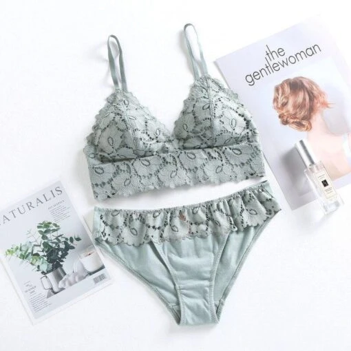 Unterwäsche-Set Mandy -Mode Dessous Geschäft conjunto lenceria mandy pasarelle verde claro l 642549