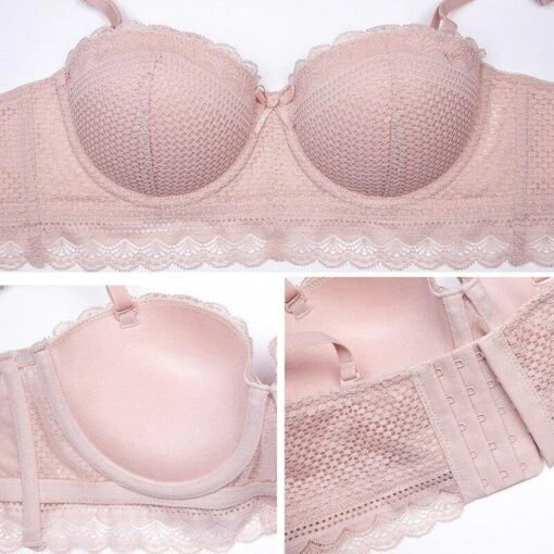Rose Dessous-Set -Mode Dessous Geschäft conjunto lenceria rose pasarelle 110304
