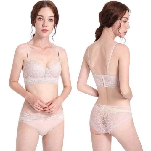 Rose Dessous-Set -Mode Dessous Geschäft conjunto lenceria rose pasarelle 862033