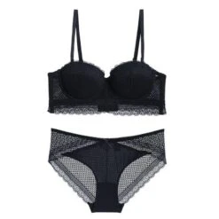 Rose Dessous-Set -Mode Dessous Geschäft conjunto lenceria rose pasarelle negro 70a 790794