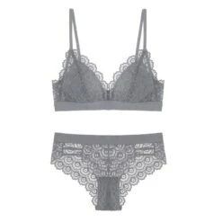 Slana-Dessous-Set -Mode Dessous Geschäft conjunto lenceria slana pasarelle gris l 750952