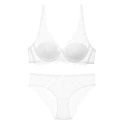Reben-Dessous-Set -Mode Dessous Geschäft conjunto lenceria vine pasarelle blanco 70a 842287