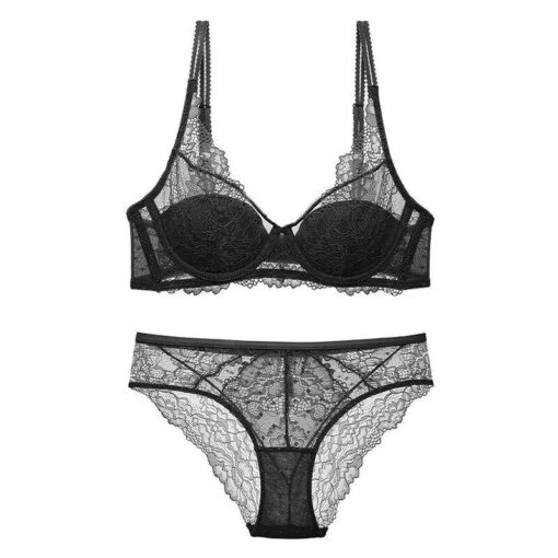 Reben-Dessous-Set -Mode Dessous Geschäft conjunto lenceria vine pasarelle negro 70a 755155