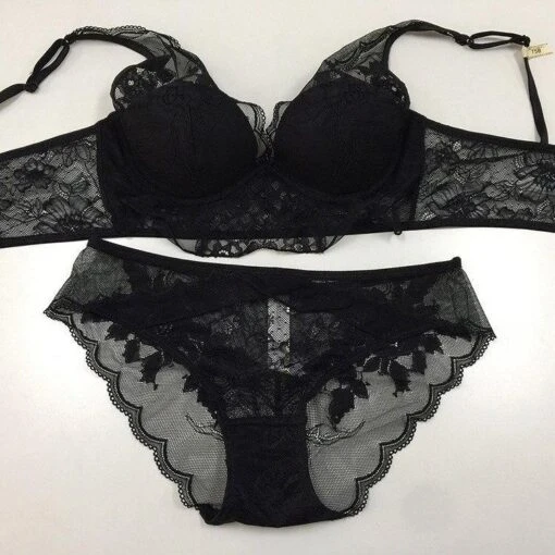 Warmes Dessous-Set -Mode Dessous Geschäft conjunto lenceria warm pasarelle negro 70b 553429