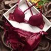 Satin-Dessous-Set -Mode Dessous Geschäft conjunto lencero saten pasarelle 1