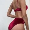Samt-Set -Mode Dessous Geschäft conjunto velvet pasarelle 1