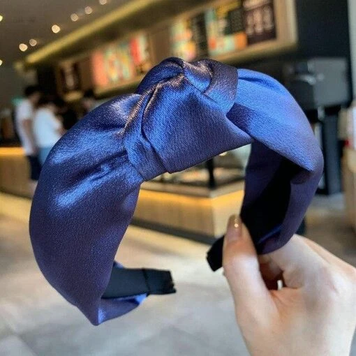 Brili-Knoten-Stirnband Expressversand -Mode Dessous Geschäft diadema nudo brili envio express pasarelle azul electrico 735791