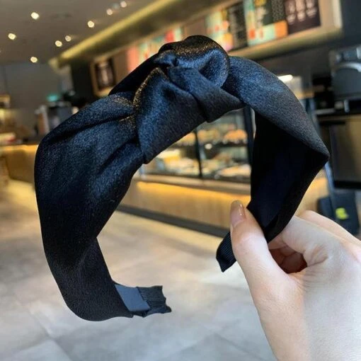 Brili-Knoten-Stirnband Expressversand -Mode Dessous Geschäft diadema nudo brili envio express pasarelle negro 142919
