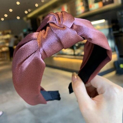 Brili-Knoten-Stirnband Expressversand -Mode Dessous Geschäft diadema nudo brili envio express pasarelle rosa oscuro 901687