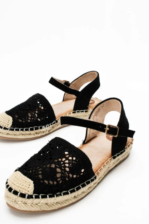 Jaipur Schwarze Spitze Sandale -Mode Dessous Geschäft espantrigies me plekto sxedio 62393 camo
