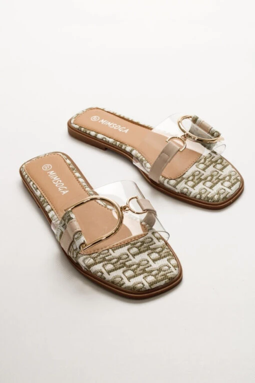 Santa Monica Sandale Schwarz -Mode Dessous Geschäft flat sandalia me diafaneia diakosmitiki toka 63215 9juj