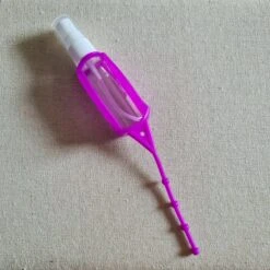 Tragbarer Schlüsselanhänger Für Desinfektionsgel -Mode Dessous Geschäft llavero portatil para gel desinfectante pasarelle morado 857753